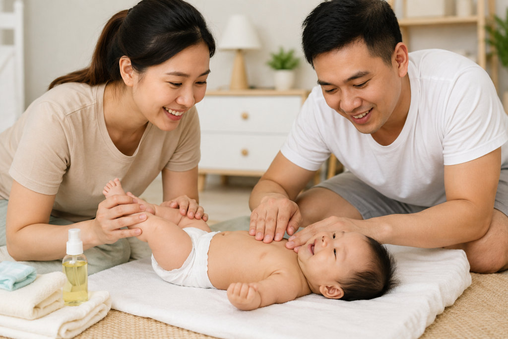 Pijat Bayi Sendiri di Rumah: Panduan Aman dan Manfaat untuk Si Kecil-Perina