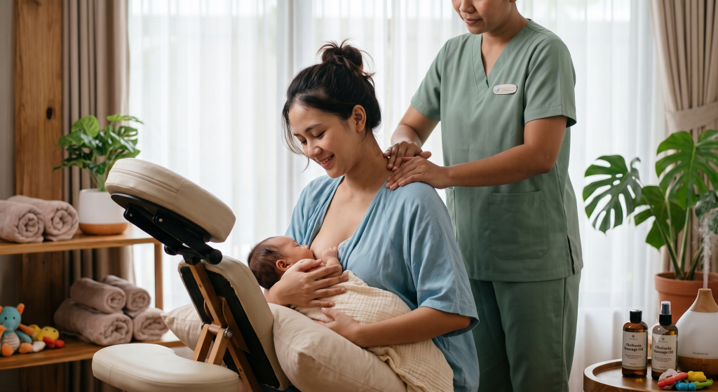 Ibu Menyusui Boleh Pijat? Ini Manfaat, Hal yang Perlu Diperhatikan, dan Waktu yang Tepat - Perina Ibu Menyusui Boleh Pijat? Ini Manfaat, Hal yang Perlu Diperhatikan, dan Waktu yang Tepat-Perina