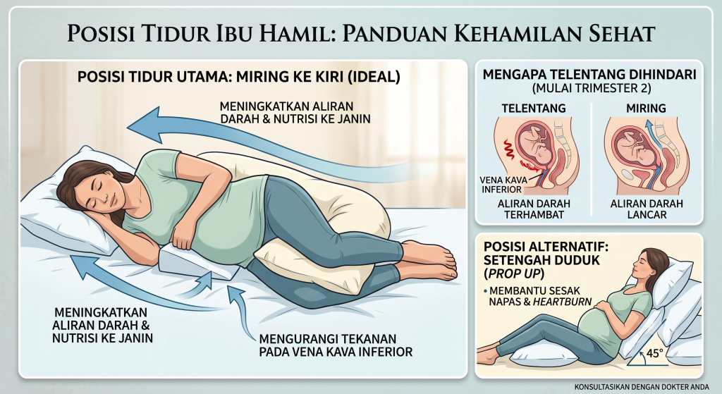 Posisi Tidur Ibu Hamil: Cara Tidur yang Nyaman dan Aman Selama Kehamilan - Perina Posisi Tidur Ibu Hamil: Cara Tidur yang Nyaman dan Aman Selama Kehamilan-Perina