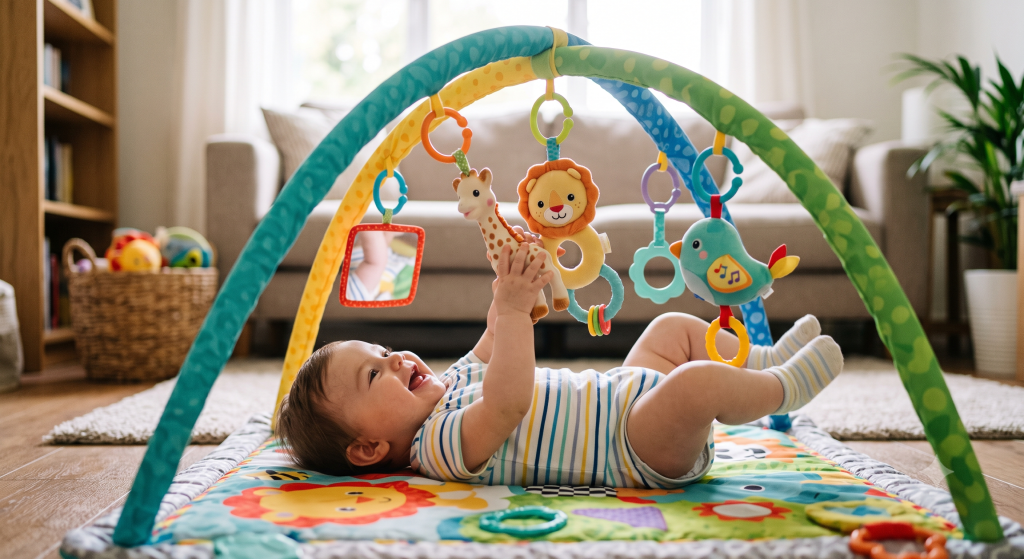 Manfaat Baby Gym untuk Bayi: Bukan Sekadar Mainan, tetapi Sarana Stimulasi Tumbuh Kembang - Perina Manfaat Baby Gym untuk Bayi: Bukan Sekadar Mainan, tetapi Sarana Stimulasi Tumbuh Kembang-Perina