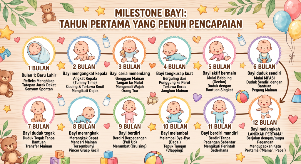 Milestone Bayi: Tahapan Tumbuh Kembang yang Perlu Diketahui Orang Tua-Perina
